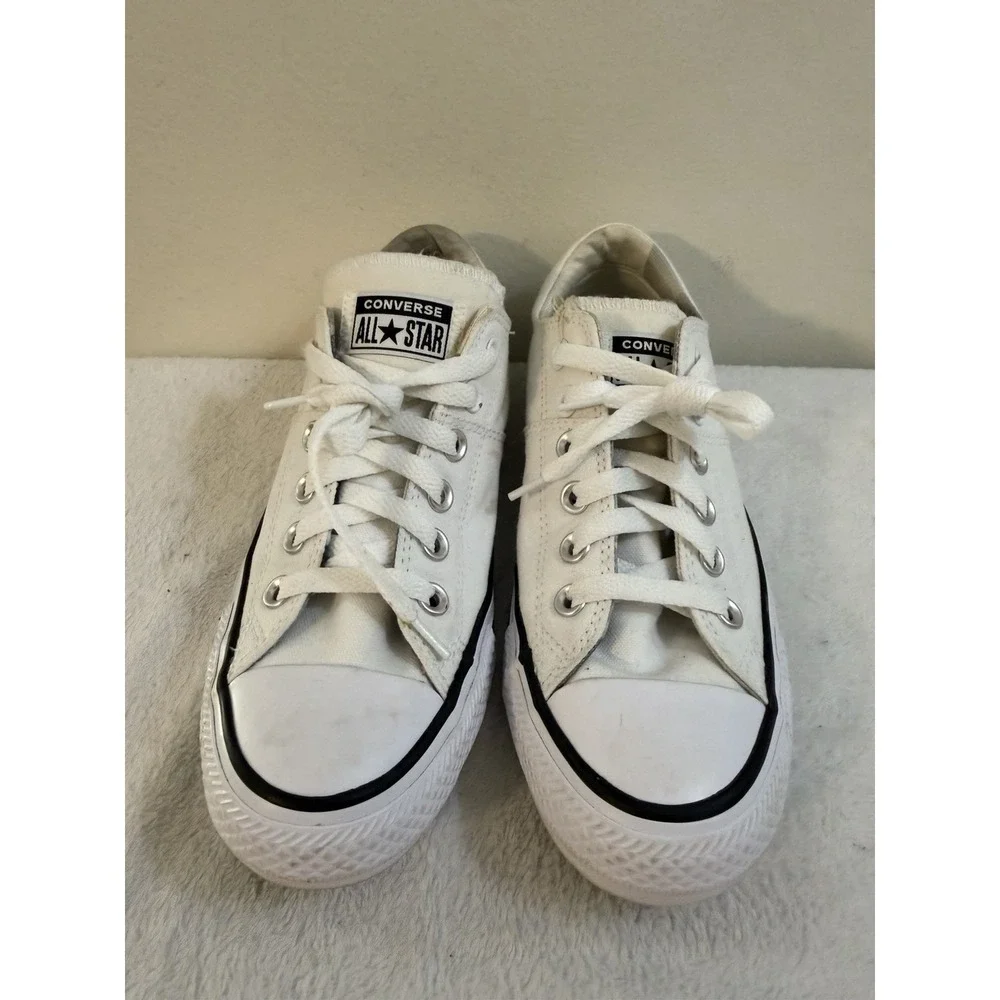 Converse A06436C Chuck 70 De Luxe Square Toe Platform Shoe White US Size 7